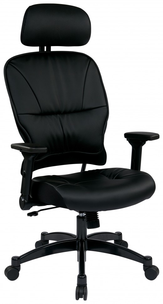 Bonded Leather Seat and Back Managers Chair