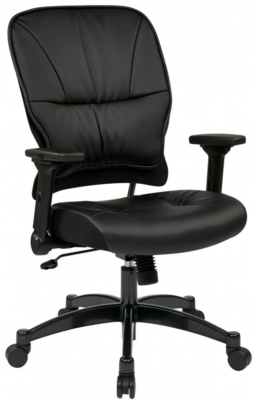 Bonded Leather Seat and Back Managers Chair