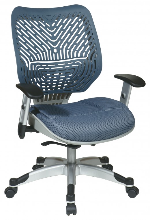 Unique Self Adjusting Blue Mist SpaceFlex? Back Managers Chair