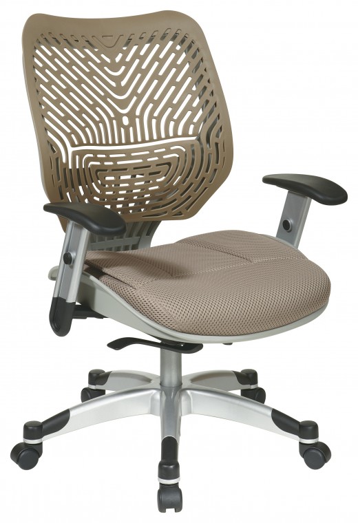 Unique Self Adjusting Latte SpaceFlex? Back Managers Chair