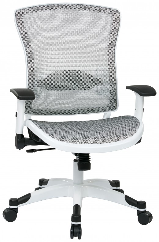 White Frame Managers Chair