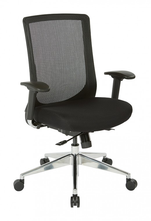 High Back Black Vertical Mesh Chair