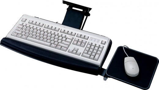 Spring Assist Keyboard Tray