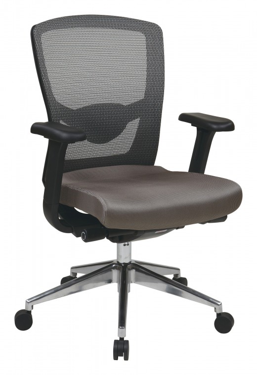 Grey ProGrid? High Back Chair