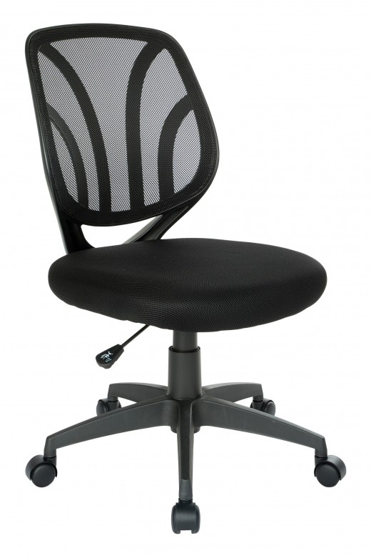 Screen Back Armless Task Chair