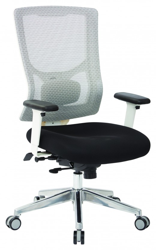 ProGrid? White Mesh Mid Back Chair