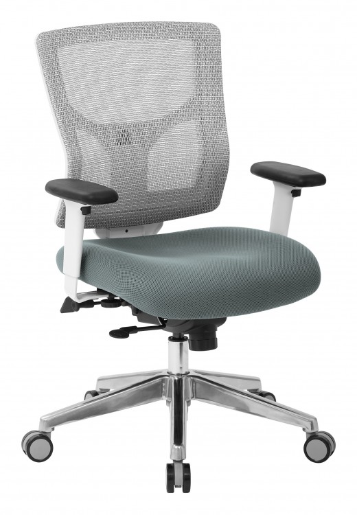 ProGrid? White Mesh Mid Back Chair