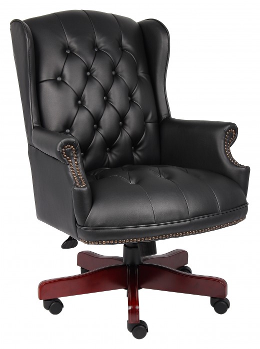 Wingback Traditional Chair In Black