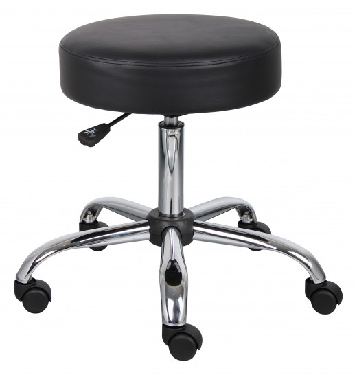 Black and Chrome Stool