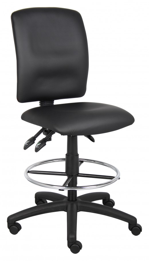 Multi-Function LeatherPlus Drafting Stool