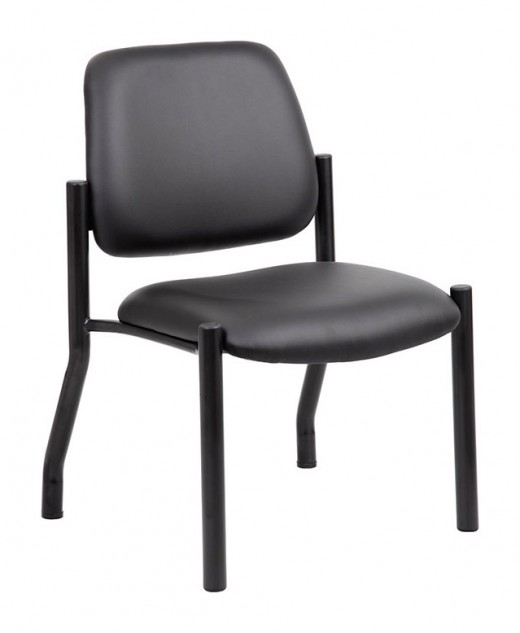 Antimicrobial Armless Guest Chair, 300 lb. weight capacity