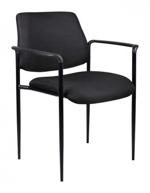 Square Back  Diamond Stacking Chair W/Arm