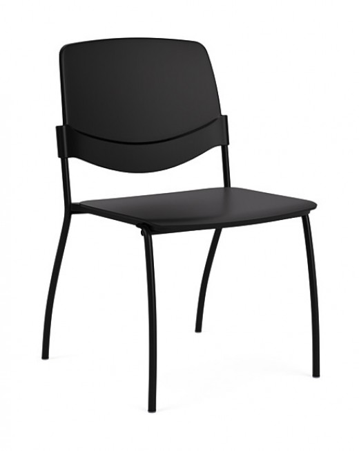 Sutro - Stackable Chair,  Single, Black