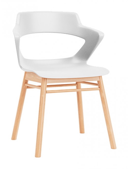 Zee - Guest Chair on Modern Wooden Base