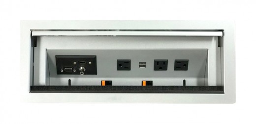 Metal Reef Power Module: 1 HDMI, 1 VGA, 1 Audio, 2RJ45, 3 AC Outlets, 2 USB Power