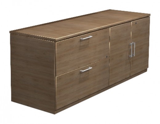 Storage Credenza w/Cubic Handles - 72x20x30 