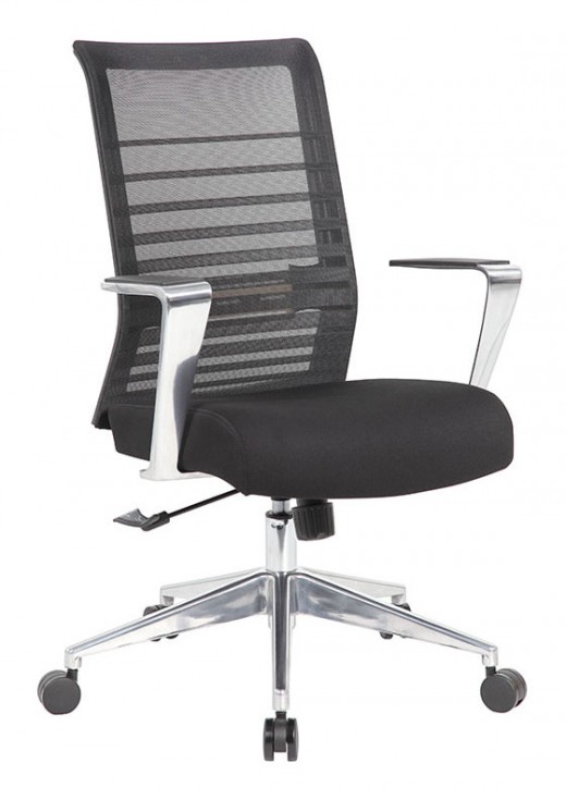 Mesh Back Task Chair, Aluminum Base