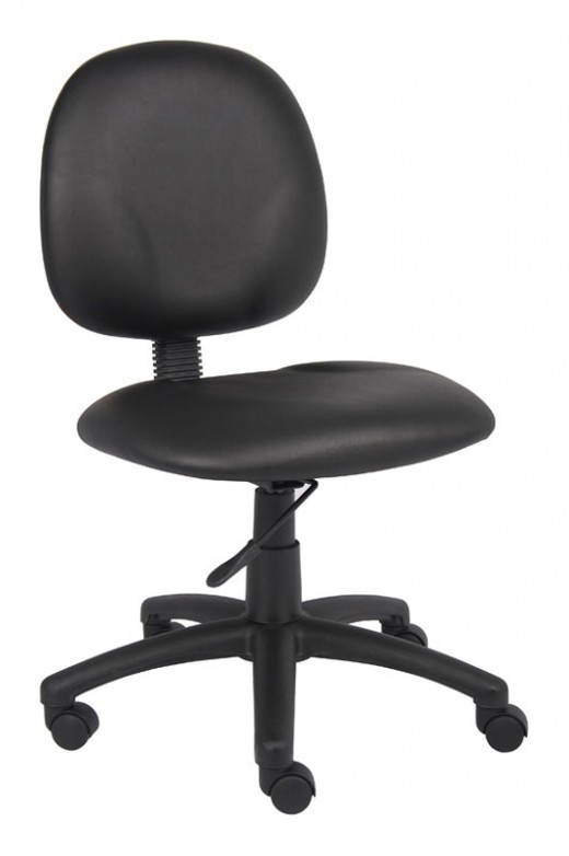 Diamond Task Chair In Black Antimicrobial Vinyl