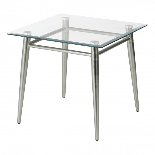 Brooklyn Glass Square Top End Table