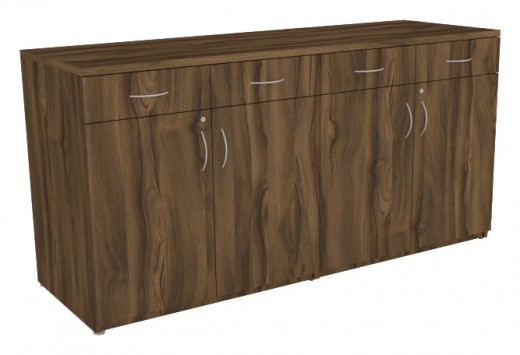 Credenza Buffet w/4 Drawers, Hinged Door Storage, MMH3S -  72x24x36