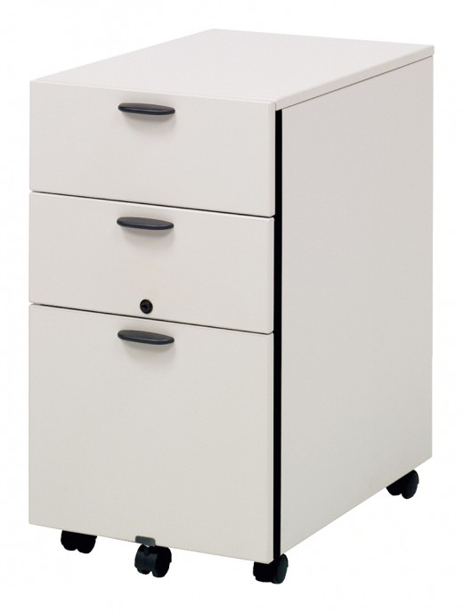 Mobile 3-Drawer Pedestal - 15W x 23D x 27H