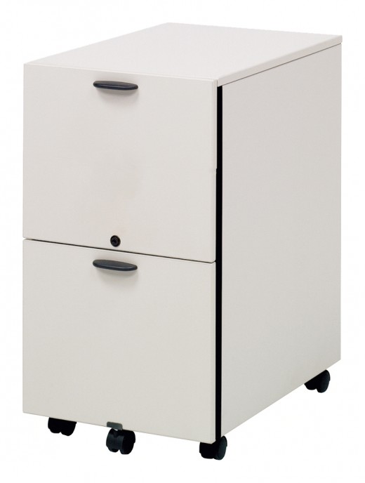 Mobile 2-Drawer Pedestal - 15W x 23D x 27H