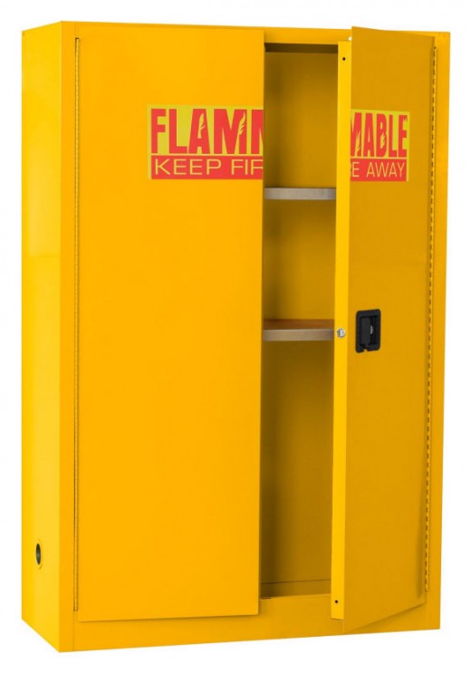 45 Gallon Flammable Safety Cabinet - 43W x 18D x 65H