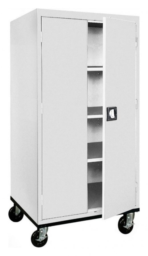 Mobile Storage Cabinet - 36W x 24D x 72H