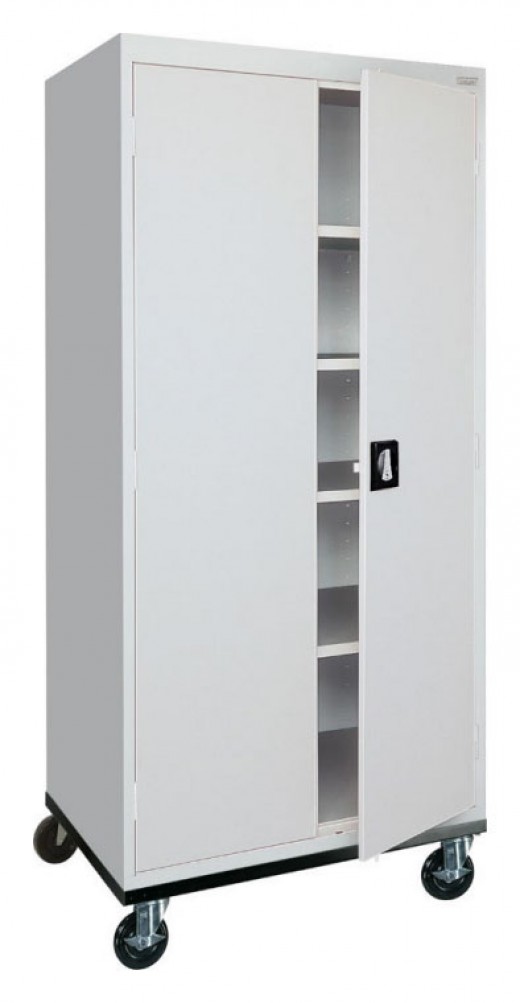 Mobile Storage Cabinet - 36W x 24D x 78H