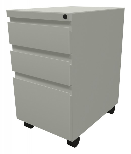 Mobile pedestal, box box file, 22d 9000 front, locking