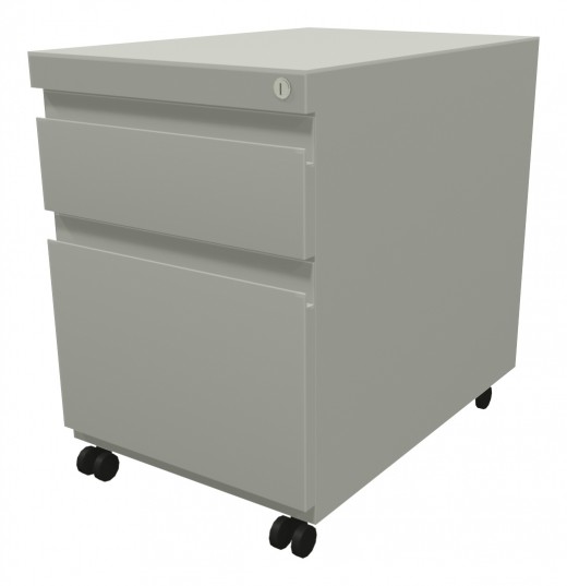 Mobile pedestal, box file, 22d 9000 front, locking