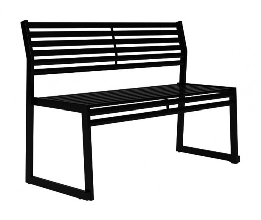 Cortina - 48 Long Armless Bench with Backrest