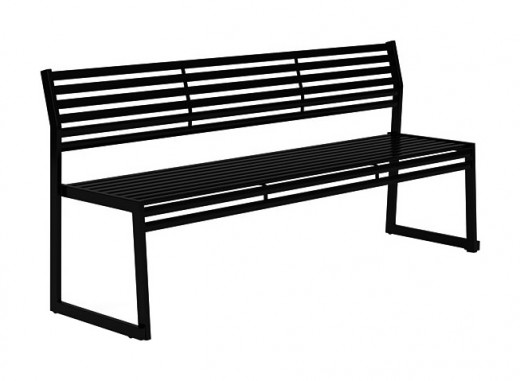 Cortina - 71 Long Armless Bench with Backrest