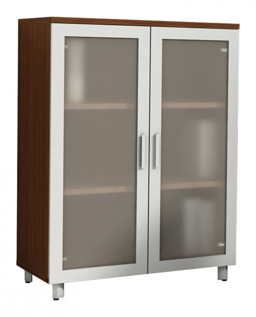 Bookcase Module w/Translucent Doors - 36W x 20D x 49H