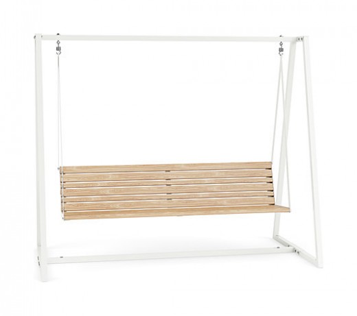 94W x 50L x 79 - Swing in Faux Wood Look