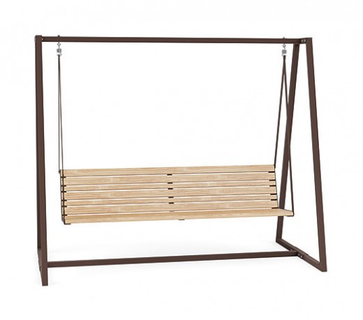 94W x 50L x 79 - Swing in Faux Wood Look