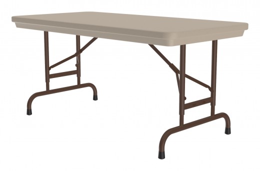 Blow Molded Plastic Adjustable Height Table