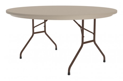 Tamper Resistant Round Plastic Folding Table