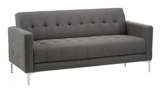 Hagen Series Sofa with Chrome Feet - 73W x 31D x 33H