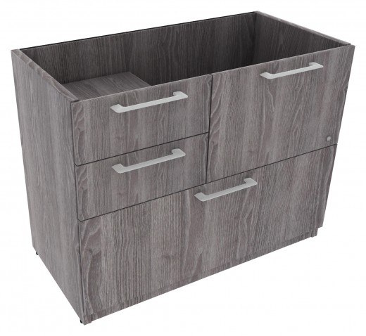 Combo Pedestal Drawers w/2 Box Drawers on the Left - 36W x 18D x 28H