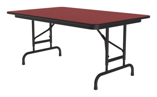 High Pressure Laminate Adjustable Height Folding Table