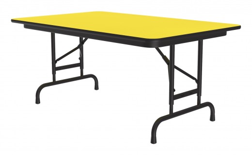 High Pressure Laminate Adjustable Height Folding Table