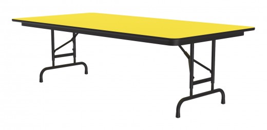 High Pressure Laminate Adjustable Height Folding Table