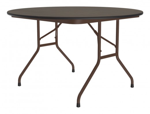 Round Thermal Fused Laminate Folding Table