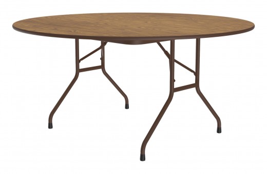 Round Thermal Fused Laminate Folding Table