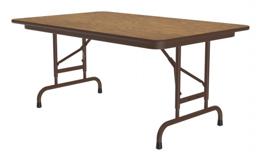 Adjustable Height Thermal Fused Laminate Folding Table