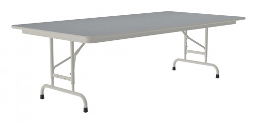 Adjustable Height Thermal Fused Laminate Folding Table