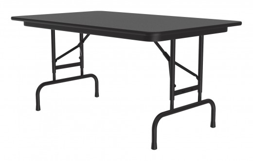 Height Adjustable Melamine Top Folding Table