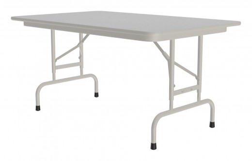 Height Adjustable Melamine Top Folding Table