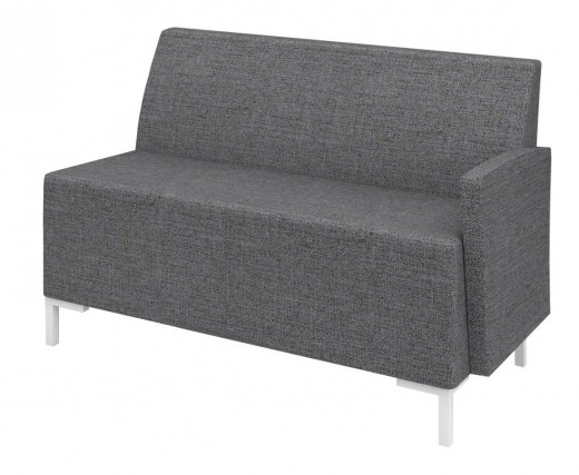 50W x 24D x 32H - Urban Left Side Sectional Upholstered Arm Loveseat